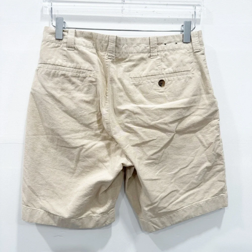 J. Crew Factory Gramercy Tan Cotton Shorts Size 31W